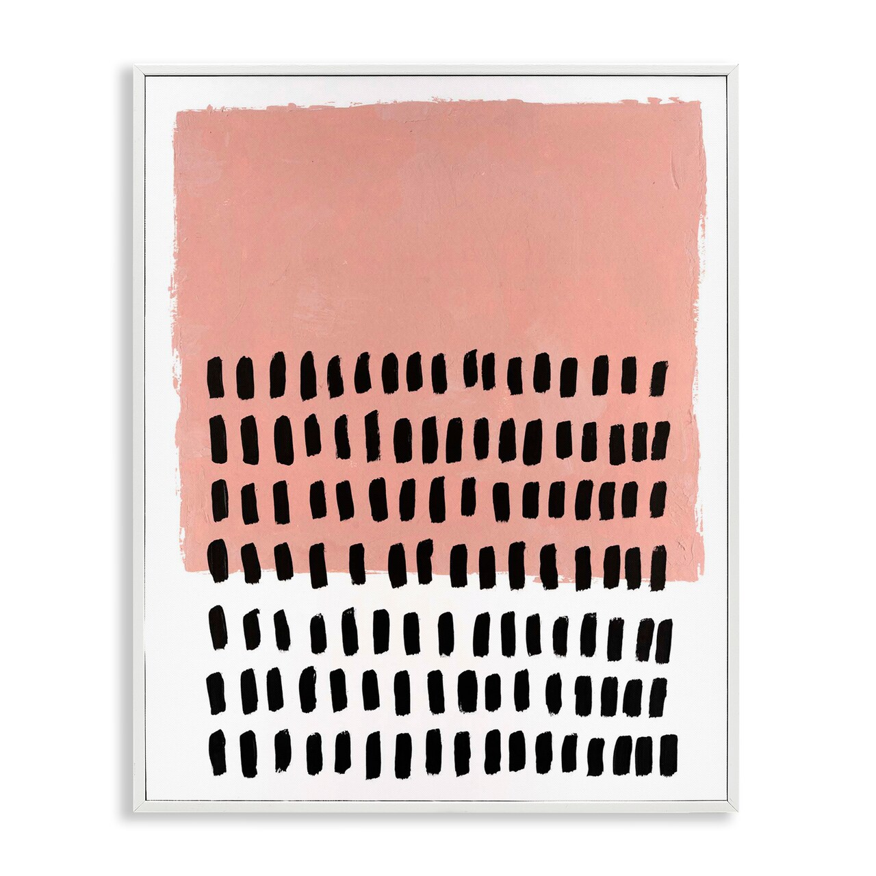 Stupell Industries Pink Dotted Pattern Framed Giclee Wall Art Design by Michael Willett